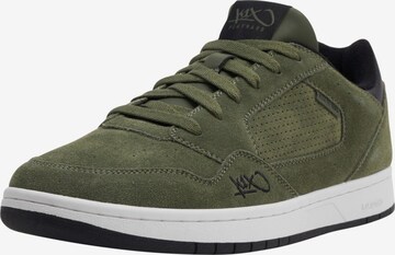 Sneaker bassa di K1X in verde: frontale