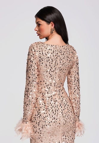 Ombre Avondjurk in Bruin