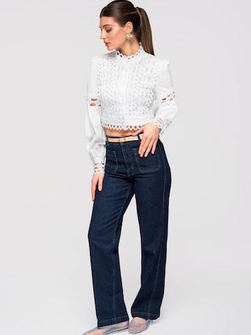 Camicia da donna di Ombre in bianco
