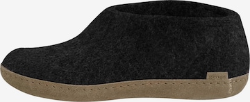 Glerups Slipper 'Ledersohle' in Grey: front