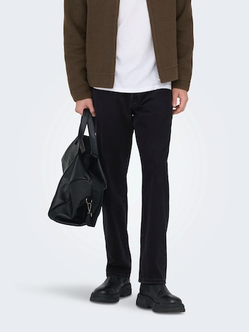 Only & Sons - regular Vaquero 'ONSEDGE' en negro: frente