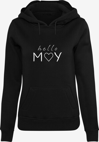 Merchcode Sweatshirt 'Spring' in Black: front