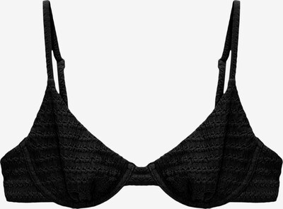 Pull&Bear Hauts de bikini en noir, Vue avec produit