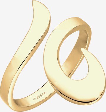 ELLI Ring 'Wellen' in Gold: front