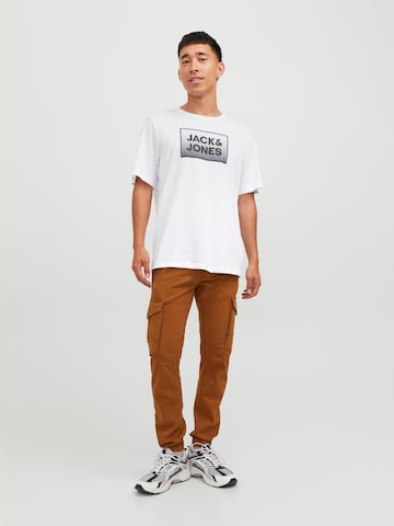 JACK & JONES Bluser & t-shirts 'STEEL' i hvid