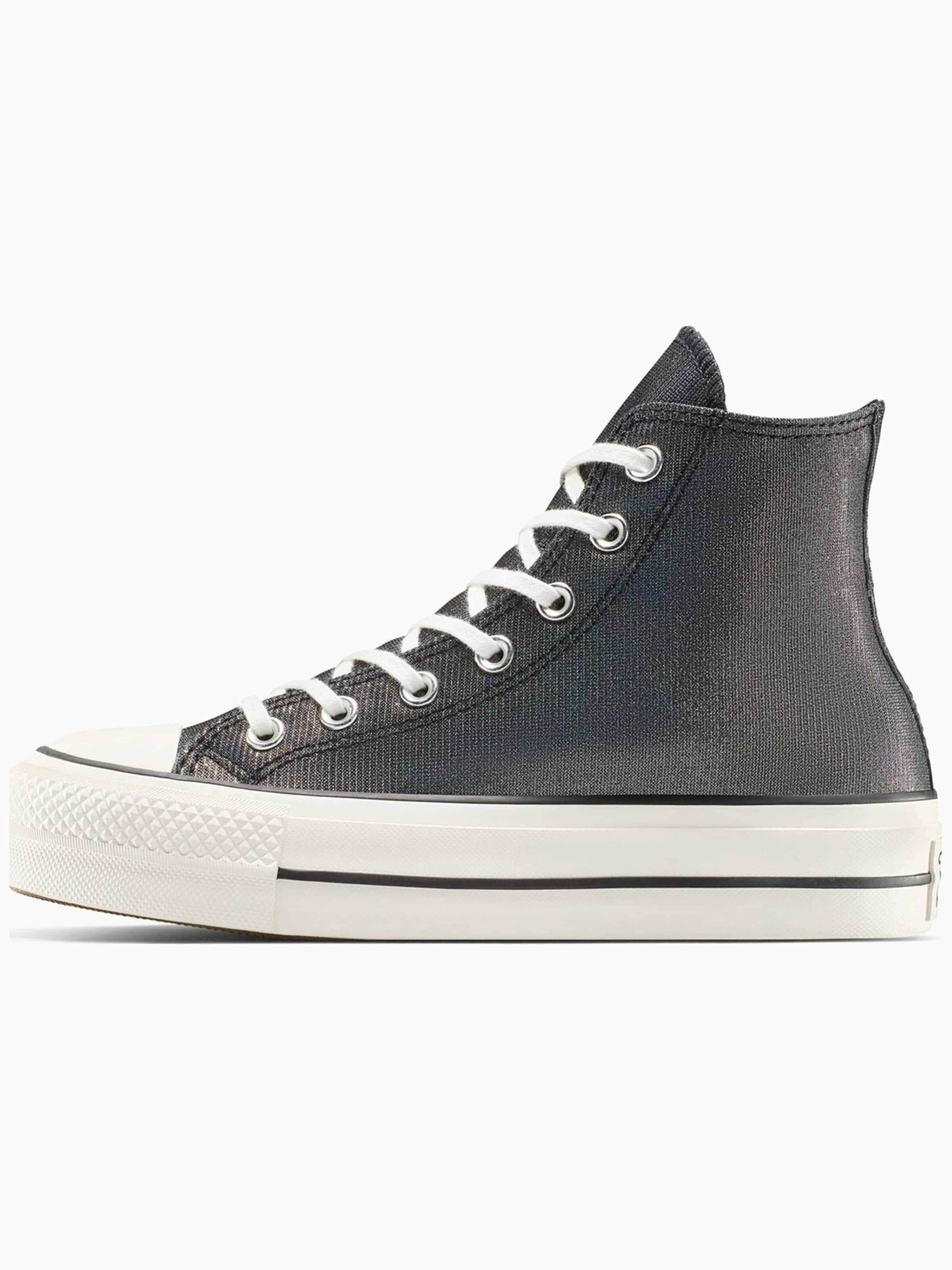 CONVERSE - Zapatillas deportivas altas 'Converse Chuck Taylor All Star Lift Platform Sparkle' en gris: frente