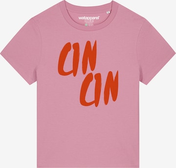 Maglietta 'Cin Cin' di Watapparel in rosa: frontale