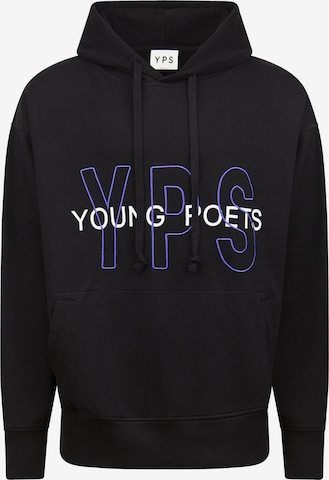 Young Poets Sweatshirt 'Keno' i svart: framsida