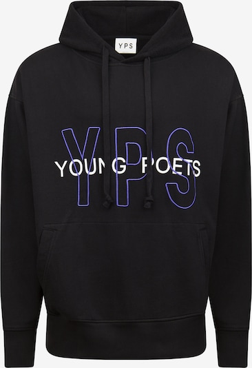 Young Poets Sweatshirt 'Keno' i blå / svart / vit, Produktvy