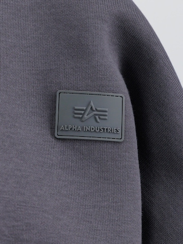 Felpa di ALPHA INDUSTRIES in grigio