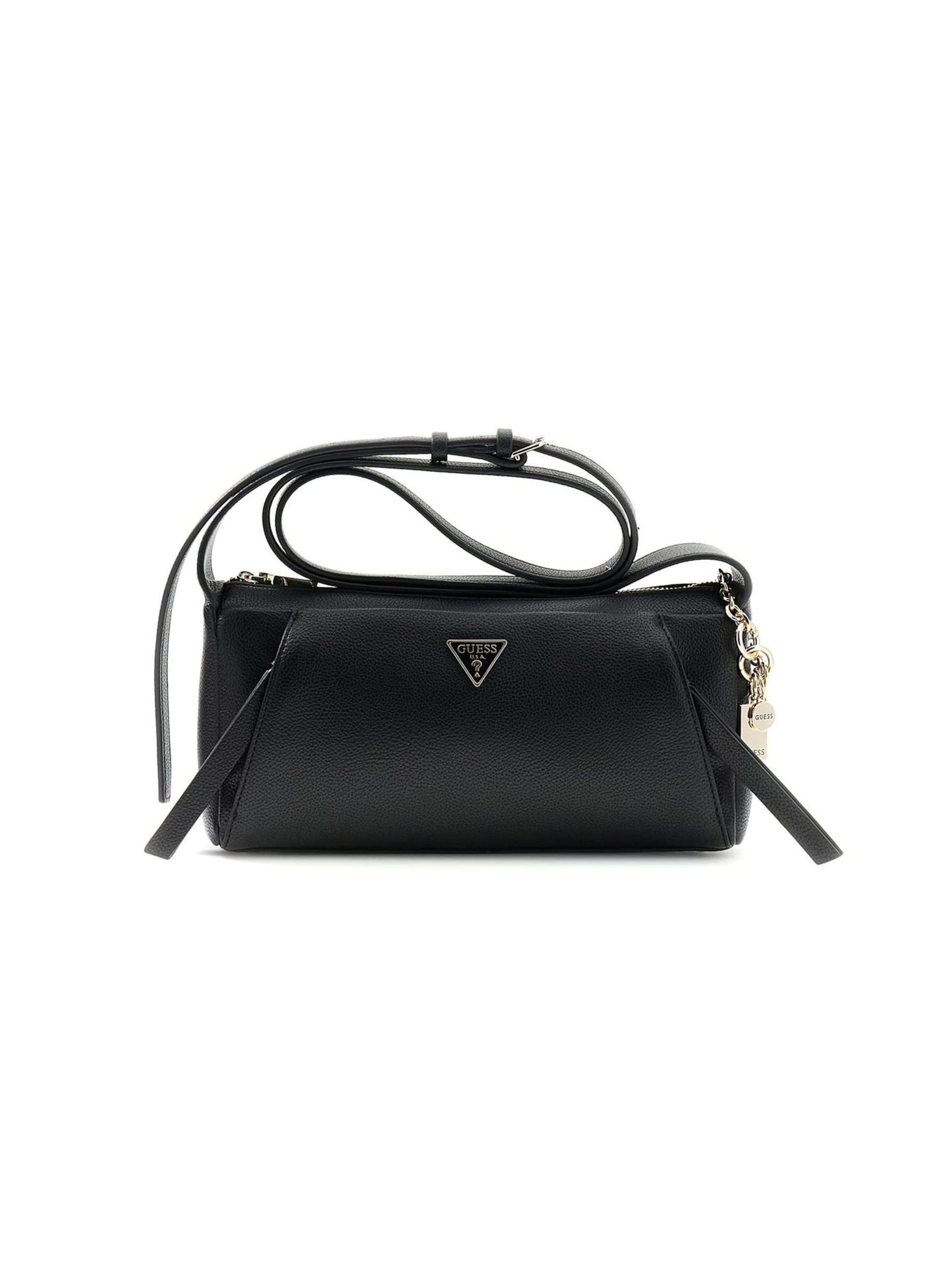 Borsa a spalla di GUESS in nero: frontale