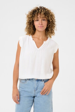 Chemisier 'Venta' Cream en blanc : devant