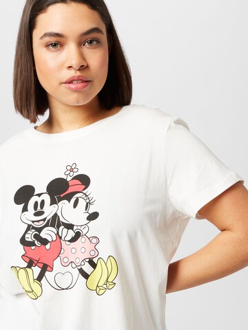 ONLY Curve Shirt 'DISNEY' in White