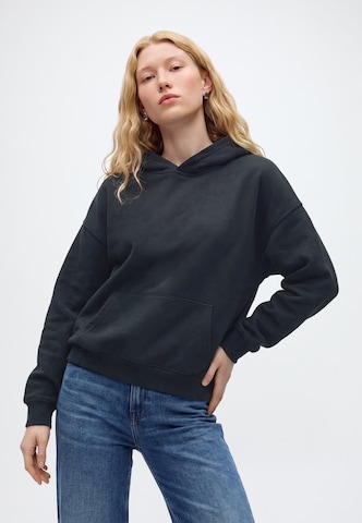Bluză de molton de la Abercrombie & Fitch pe negru