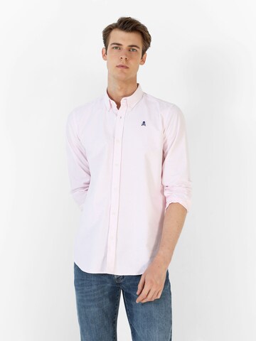 Regular fit Camicia di Scalpers in rosa: frontale