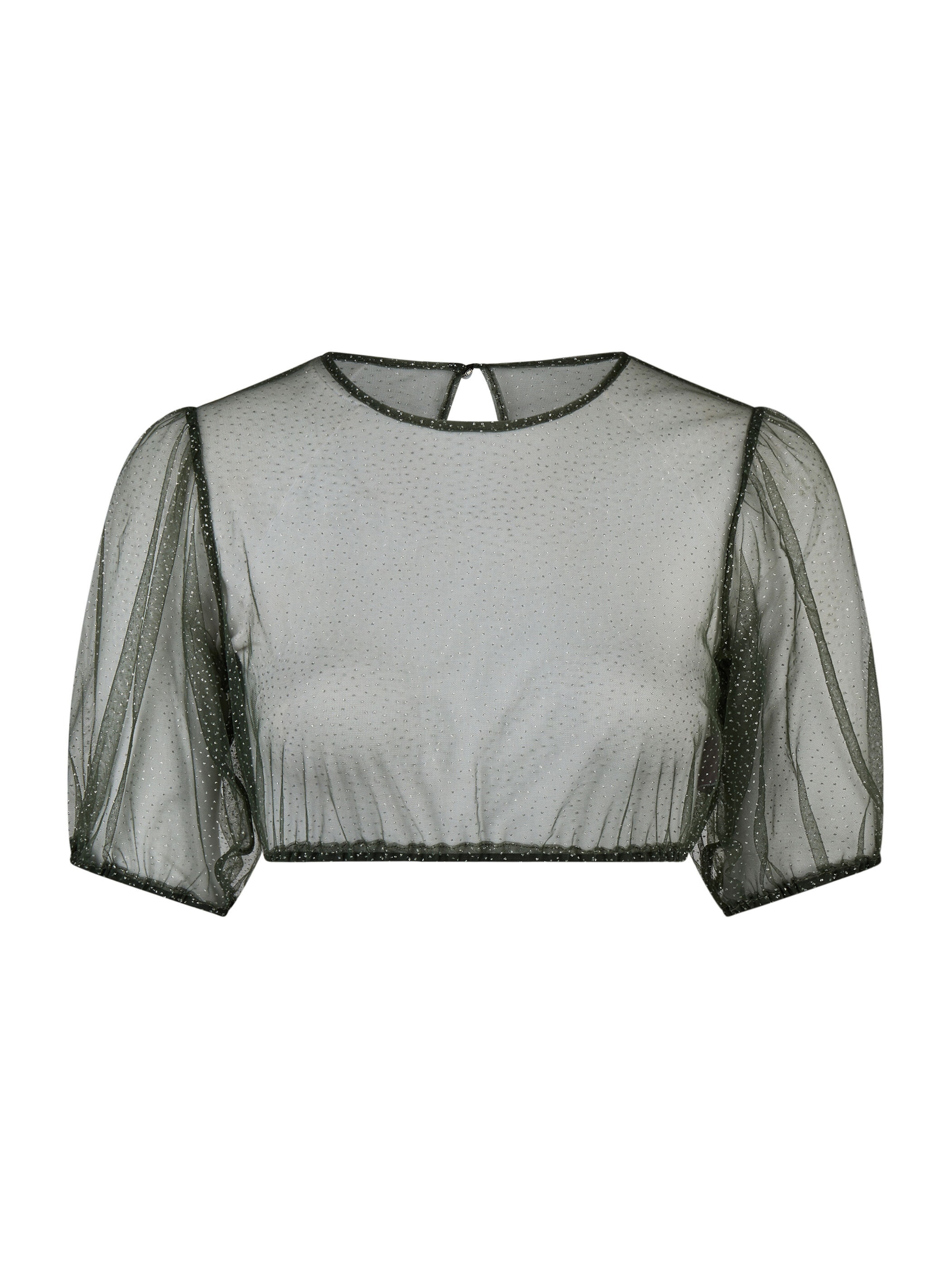 Blouse folklorique 'Karibik' SPIETH & WENSKY en vert : devant