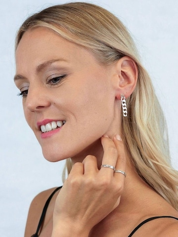 Boucles d'oreilles 'Braided' La Moda Me en argent