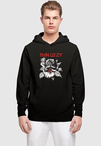 Merchcode Sweatshirt 'Thin Lizzy - Rose' in Black: front