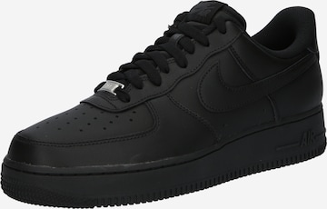 Nike Sportswear Platform trainers 'Air Force 1 '07 FlyEase' in Black: front