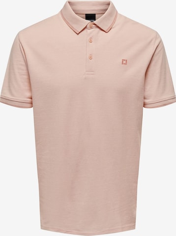 Only & Sons Shirt 'Fletcher' in Orange: front