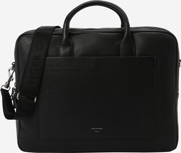 Tiger of Sweden Document Bag 'BEROUN' in Black: front