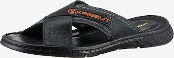 KRISBUT Mules in Black: front