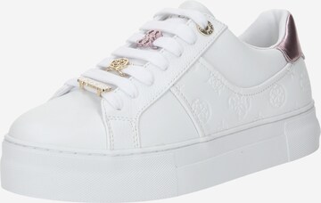 Sneaker bassa 'GIELLA' di GUESS in bianco: frontale