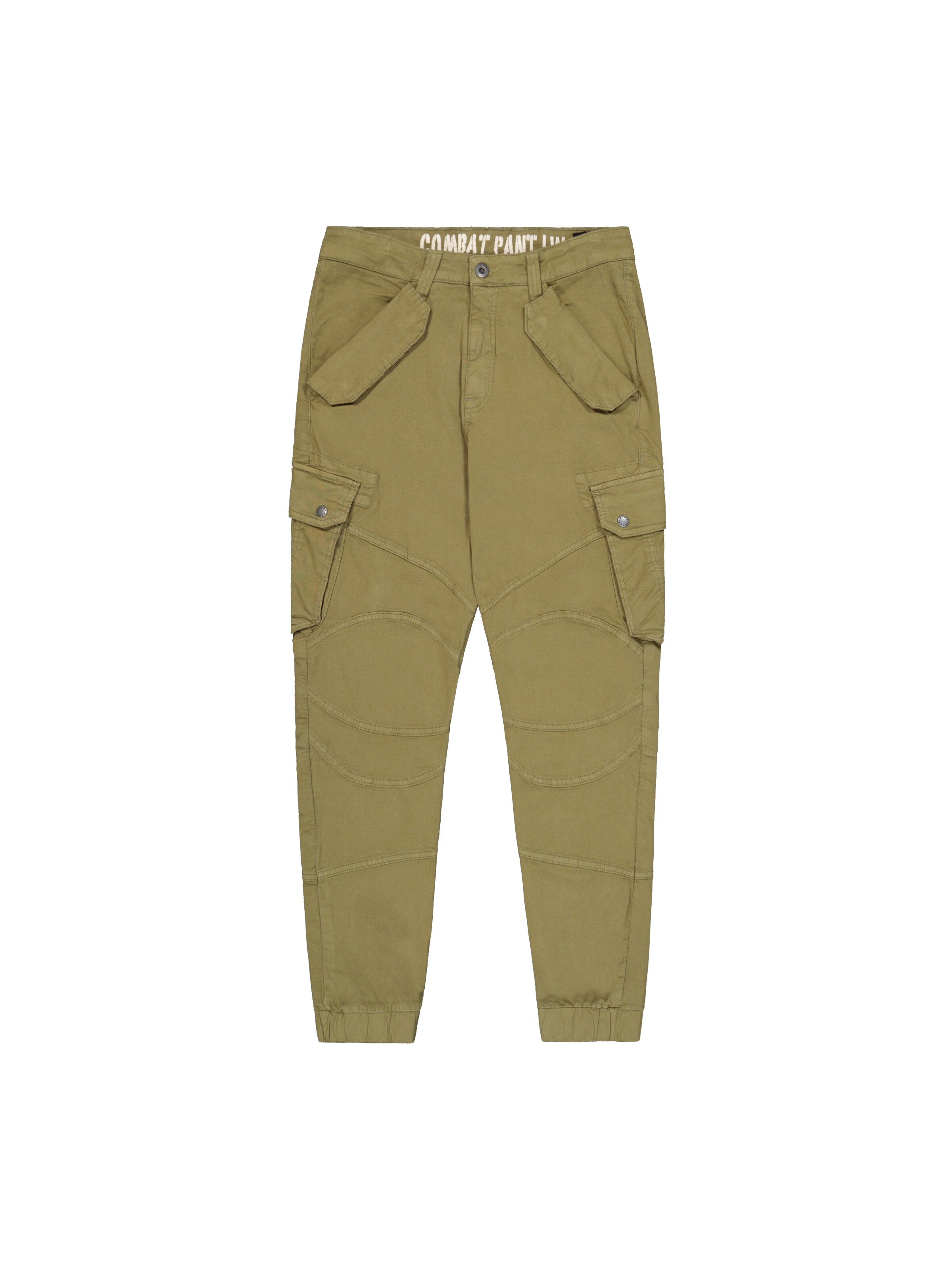 ALPHA INDUSTRIES Regular Cargo Pants 'Combat LW' in Green: front