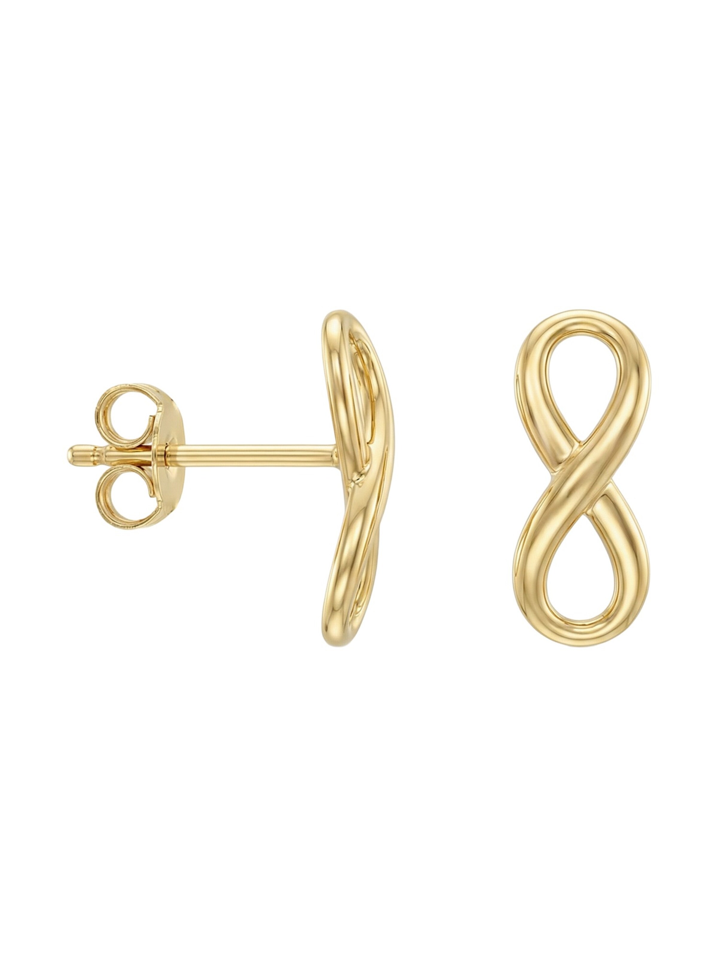 Sofia Milani Ohrringe 'Infinity'‌‌ in Gold: Vorderseite