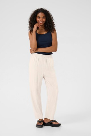 Kaffe Tapered Broek 'Liny' in Beige
