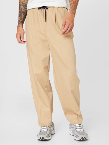 Viktor&Rolf - Loosefit Pantalón en beige: frente