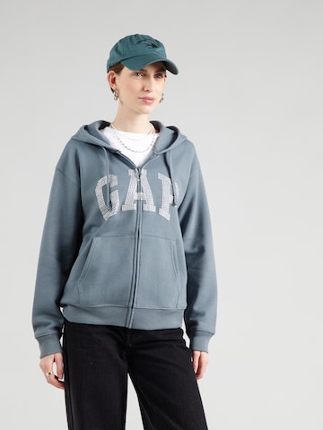 GAP Кофта на молнии 'HERITAGE' в Синий: спереди