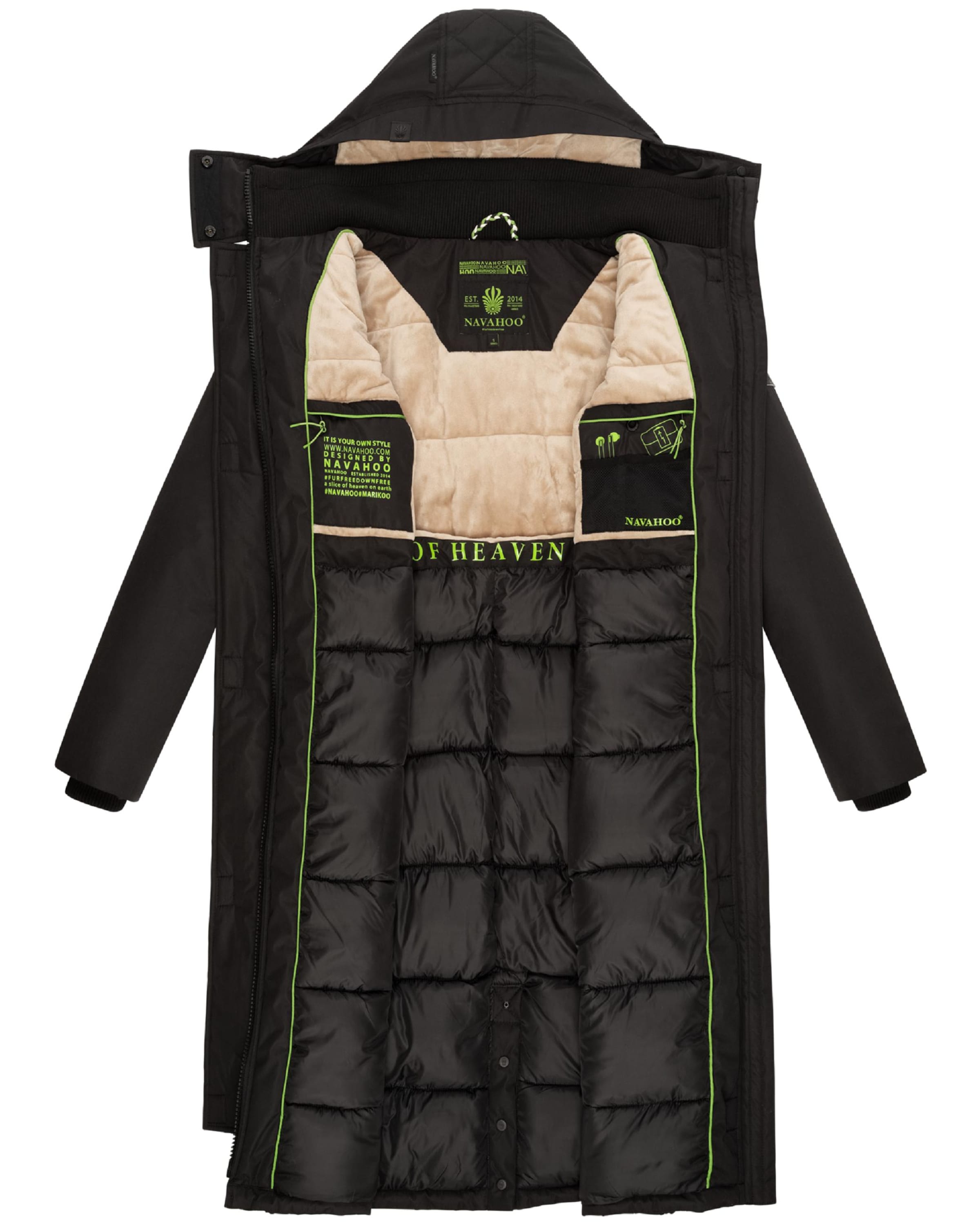 NAVAHOO Talvemantel 'Hokulanii', värv must