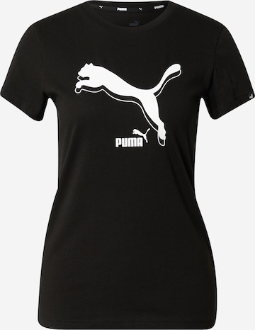 T-shirt fonctionnel PUMA en noir : devant