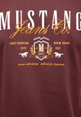 MUSTANG Μπλουζάκι 'Austin' σε καφέ
