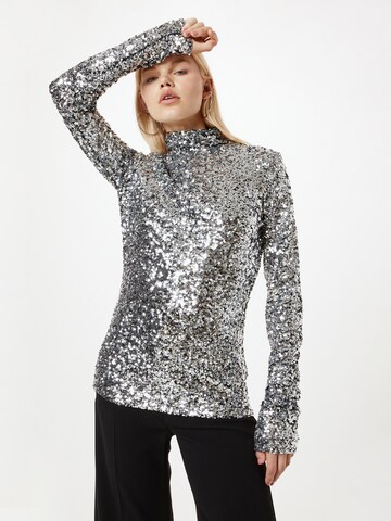 PATRIZIA PEPE T-shirt i silver: framsida