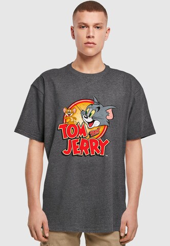 Merchcode Shirt 'Tom and Jerry' in Grau: Vorderseite