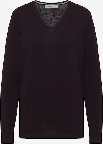 CECIL Sweater in Purple: front