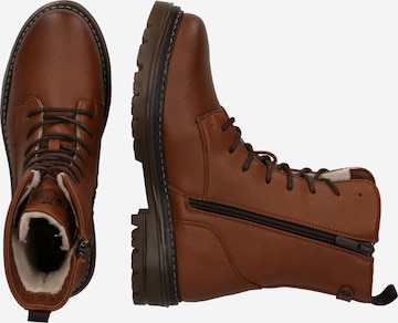 MUSTANG Lace-up bootie in Brown