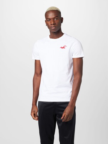 T-Shirt HOLLISTER en blanc : devant