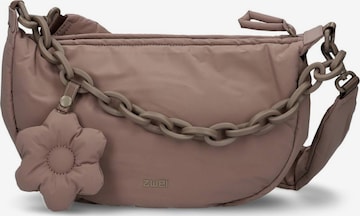 ZWEI Schoudertas 'Hannah' in Bruin: voorkant