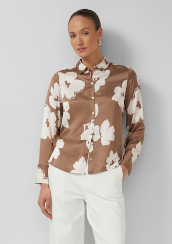 s.Oliver Blouse in Bruin: voorkant