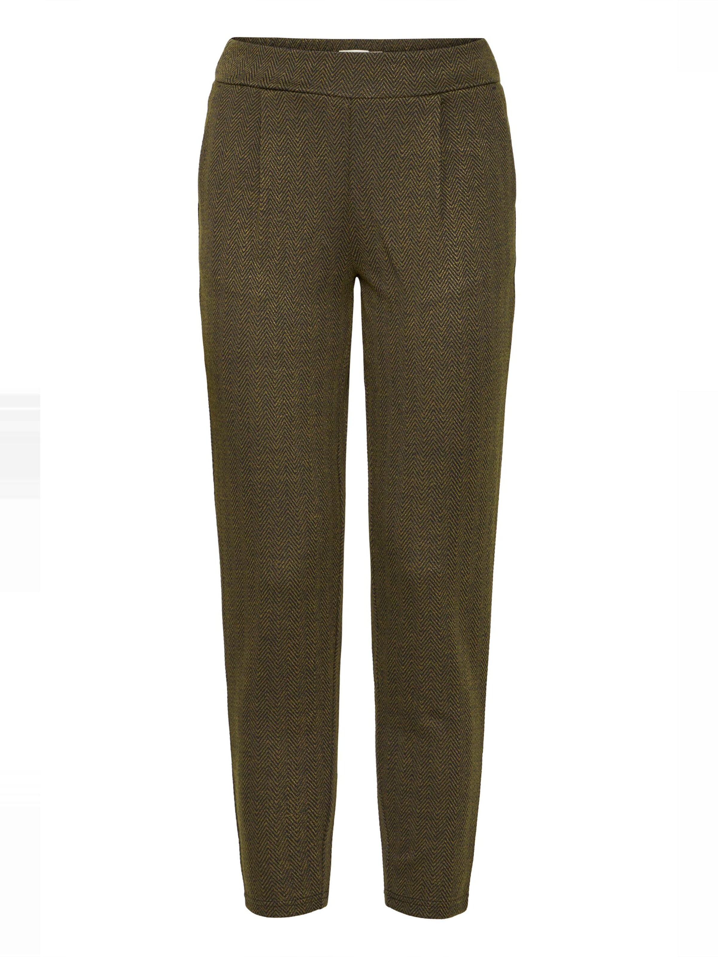 ICHI Tapered Hose 'IHKate' in Grün: Vorderseite