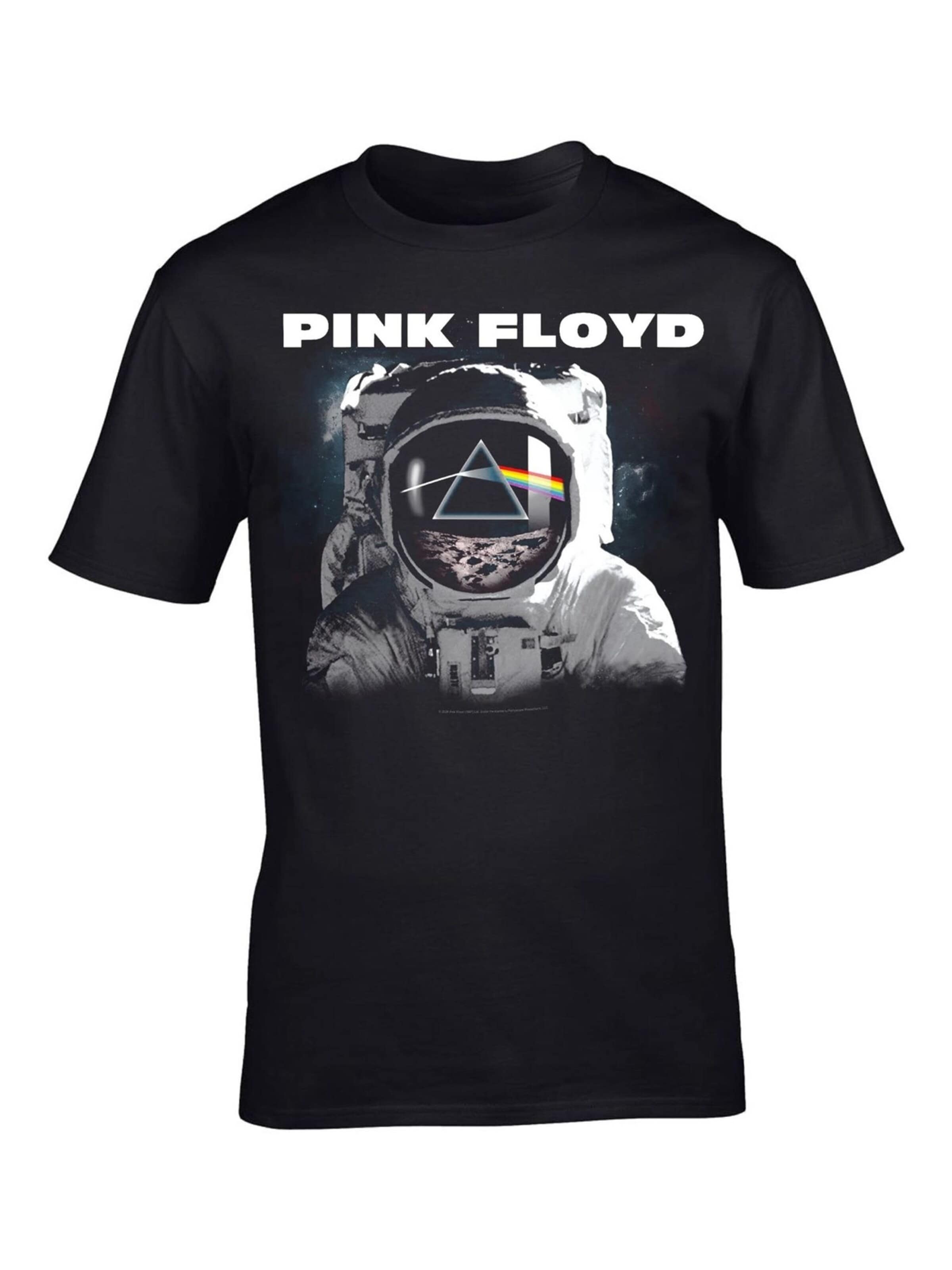 Pink Floyd Shirt 'Pink Floyd Dark Side Of The Moon Astronaut' in Black: front