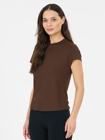 Athlecia Performance Shirt 'Miwa V2' in Brown: front