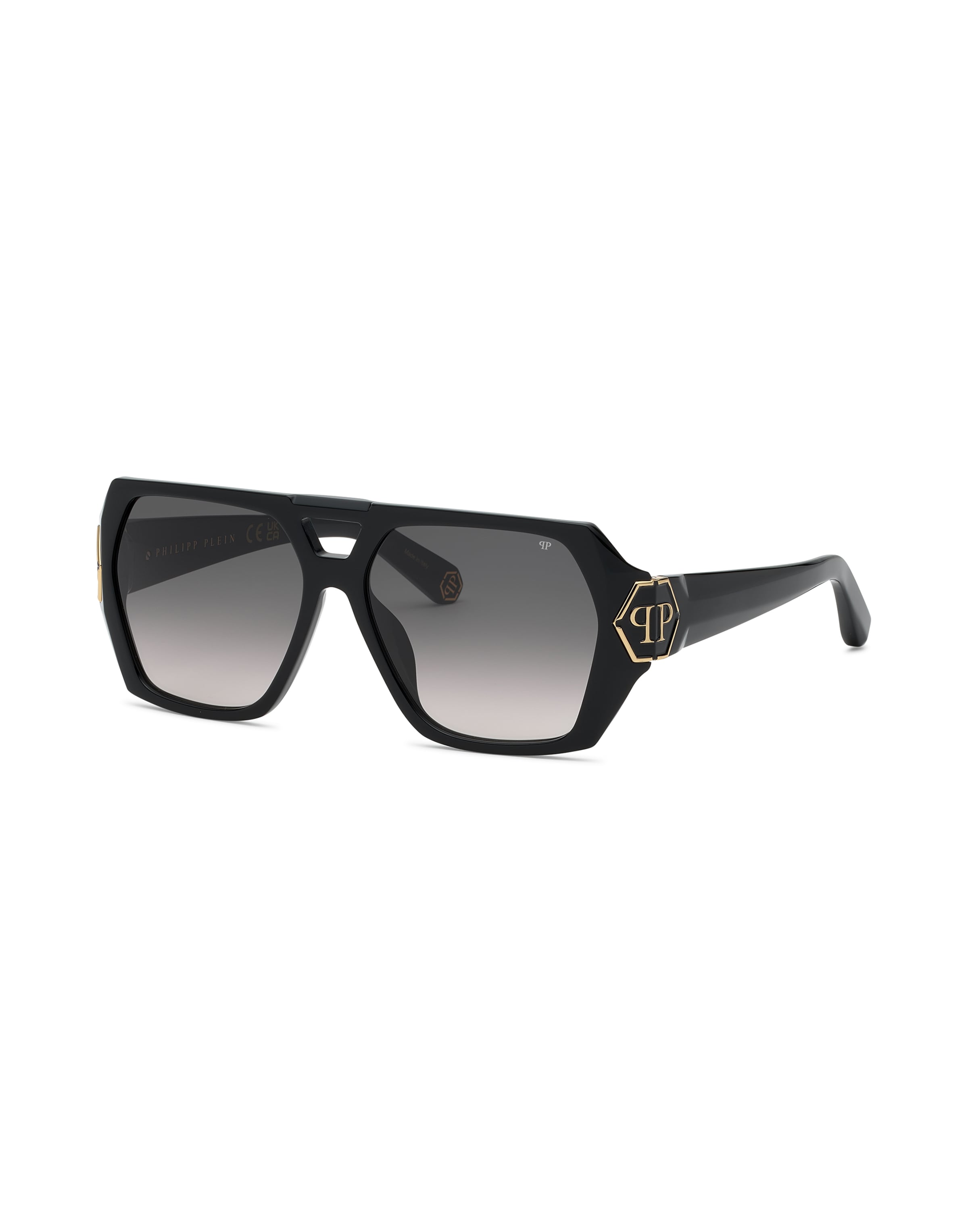 Lunettes de soleil 'Brave' Philipp Plein en noir : devant
