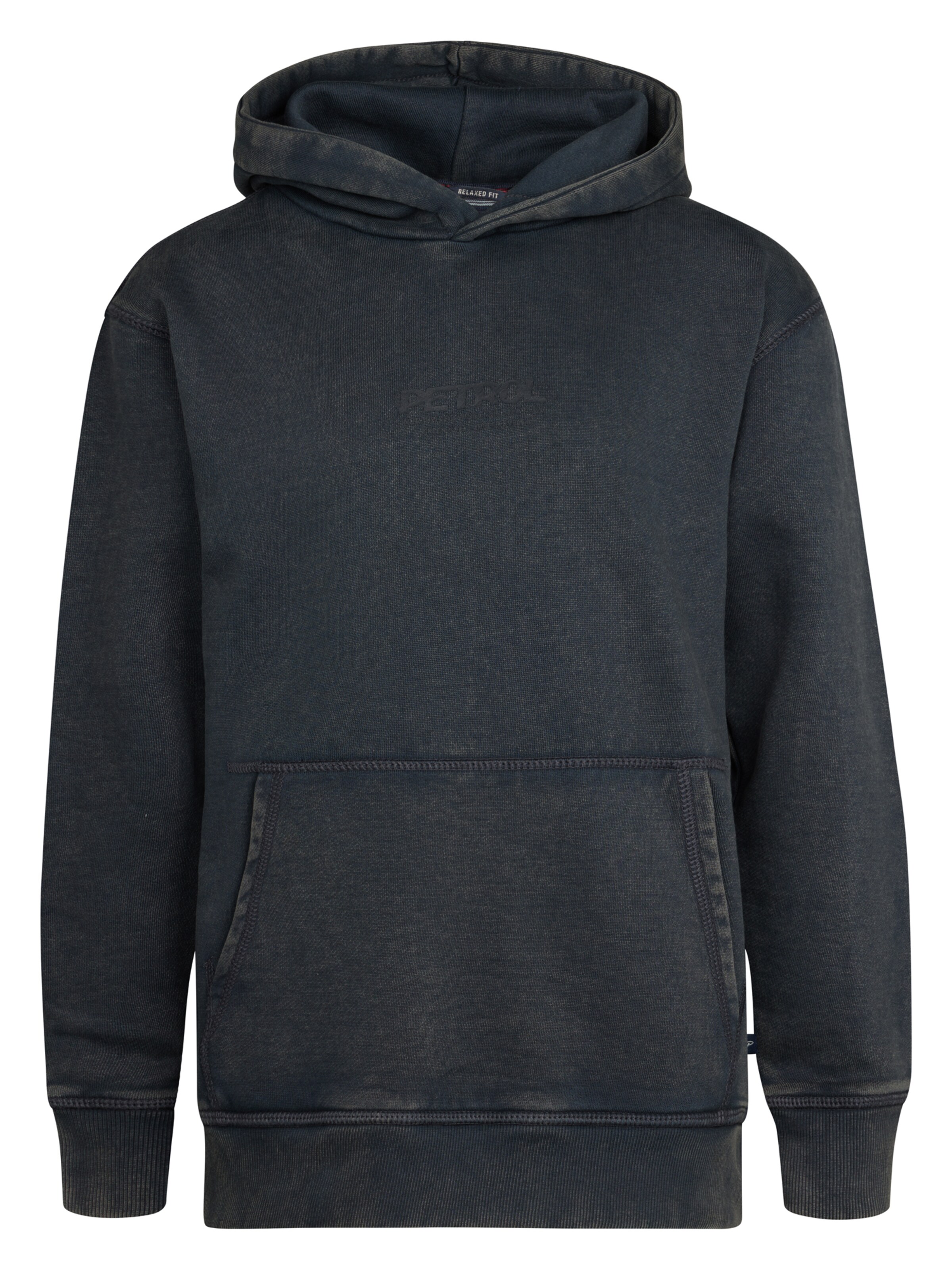 Petrol Industries Sweatshirt 'Klamath' in Zwart: voorkant