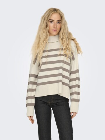 ONLY Pullover 'BARI' in Weiß: Vorderseite