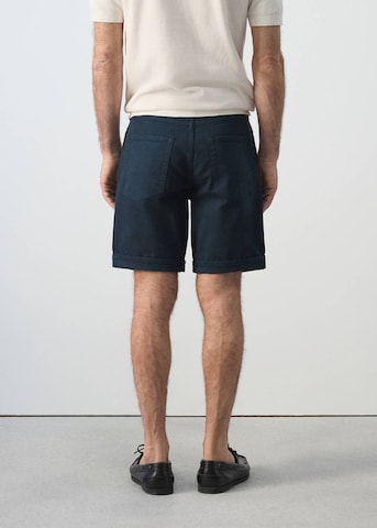 MANGO MAN Slim fit Pants 'Nepto' in Blue