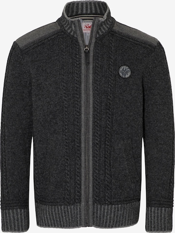 SPIETH & WENSKY Strickjacke 'Erato' in Grau: Vorderseite